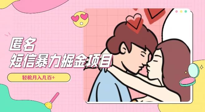 全网首发，揭秘超冷门匿名短信项目，通过信息差日入几百+【揭秘】-江南创业网